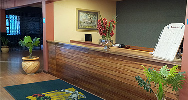 This is a photo of the box office counter at the 
                                    Elizabeth Sneddon Theatre